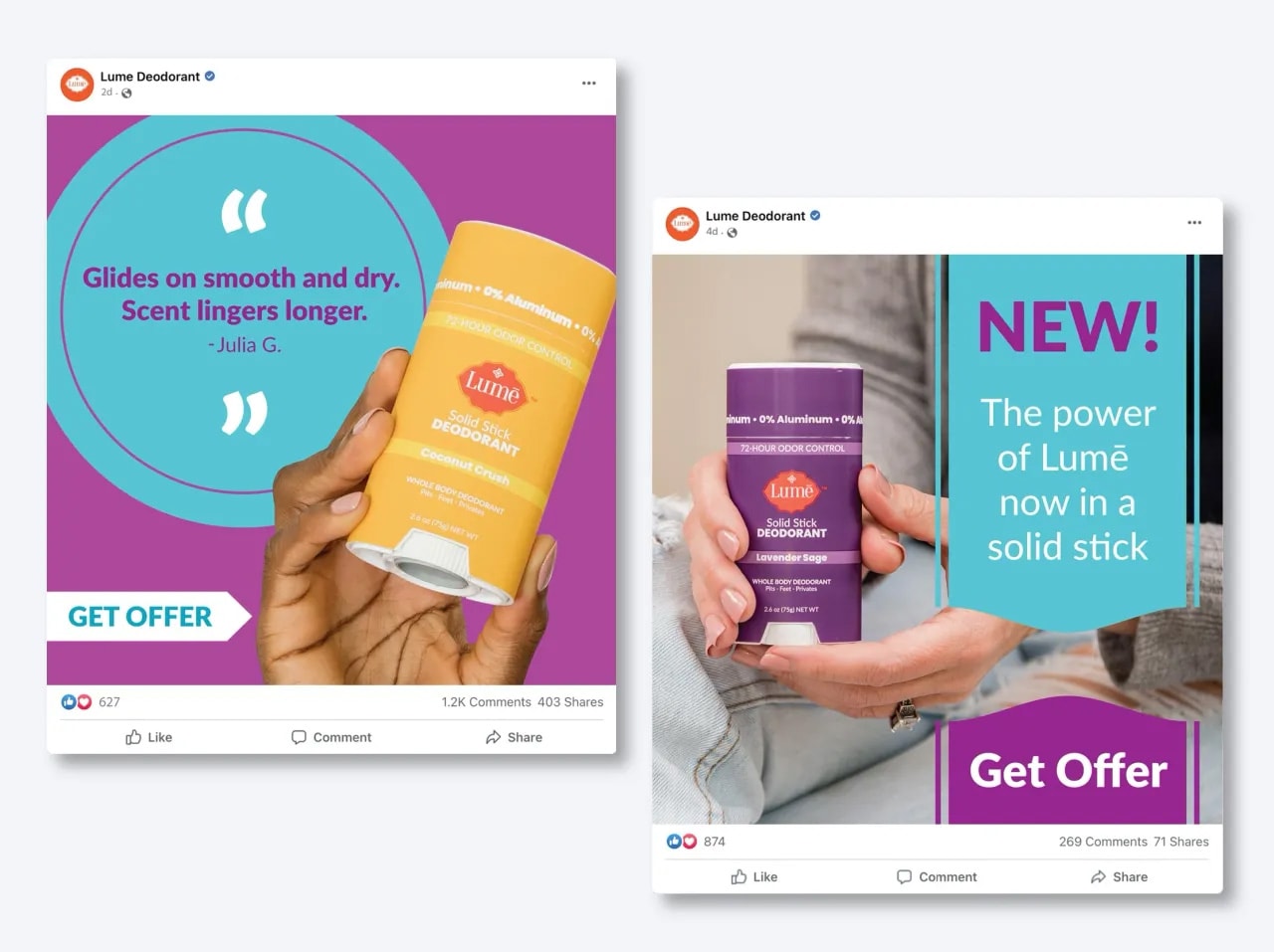 Lume Deodorant for Facebook